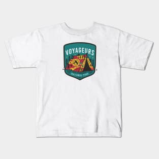 Voyageurs National Park Camping Bedge Kids T-Shirt